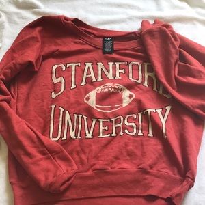 Burgundy red Stanford University sweater
